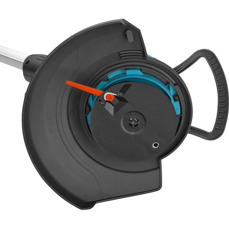 GARDENA Akku-Trimmer Set EasyCut Li-18/23R: Rasentrimmer mit 230 mm Schnittkreis, Teleskopstiel und Pflanzenschutzbügel, Stielneigungsverstellung 9823-20, Schnittbreite: 2,3 cm – Bild 9