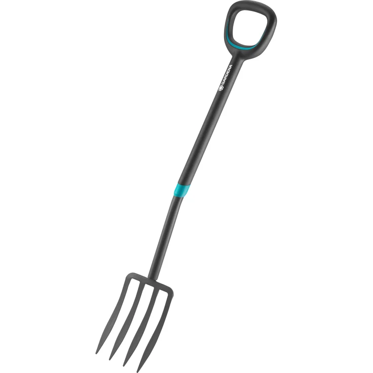 GARDENA ErgoLine Spatengabel: Grabegabel zum Umgraben und Auflockern, gehärteter Qualitätsstahl mit Beschichtung, ergonomischer D-Griff (17013-20) – Bild 2