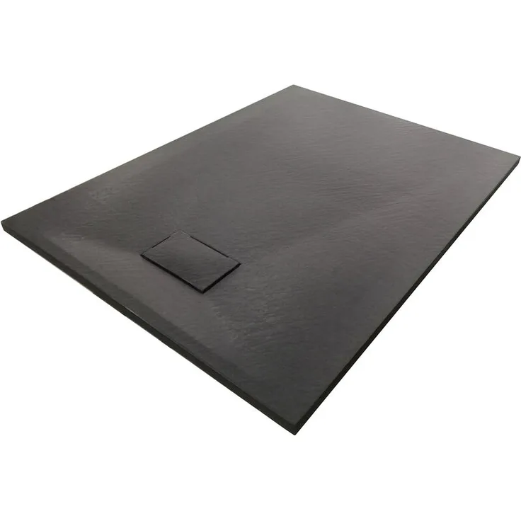 Duschtasse Duschwanne rechteckig GT-Serie aus SMC in Schwarz - Breite 90 cm - Länge und Zubehör wählbar90x160cm, Inkl. Dallmer-Ablauf Orio