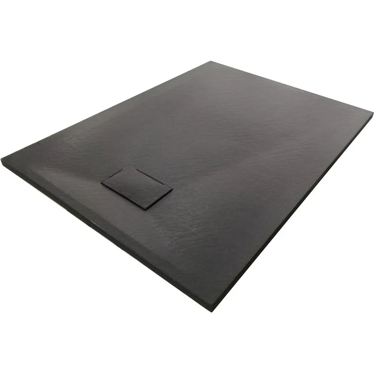 Duschtasse Duschwanne rechteckig GT-Serie aus SMC in Schwarz - Breite 90 cm - Länge und Zubehör wählbar90x160cm, Inkl. Dallmer-Ablauf Orio