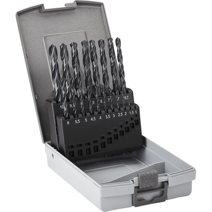 So-tech - Spiralbohrer-Set 19-tlg. Ø 1-10 mm HSS DIN 338N, 118° Premium Metallbohrer in Profi-Qualität von SOTECH
