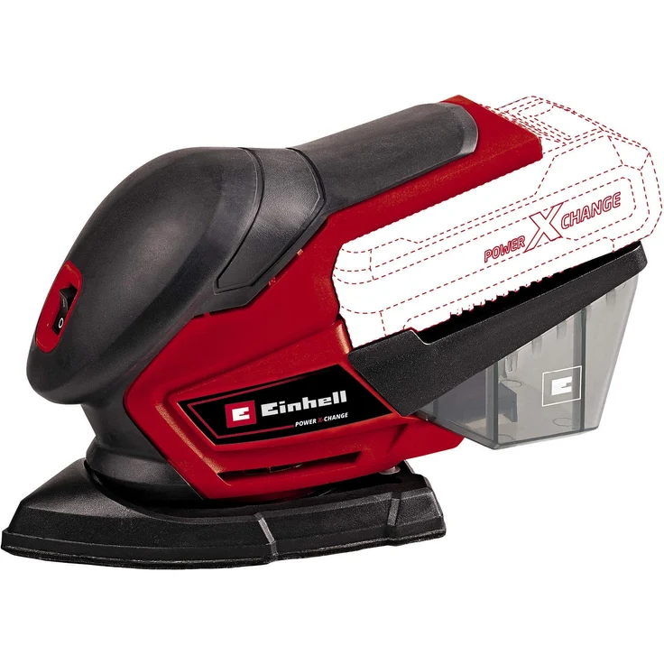 Einhell Akku-Multischleifer TE-OS 18-150 Li-Solo Power X-Change PXC (18 V, Li-Ion, 24.000 min-1, 1.6 mm Schwingkreis, Staubfangbox, Staubabsaugadapter, ohne Akku und Ladegerät) – Bild 1