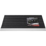 Fußmatte Alu-Anlaufkante schwarz-silber PP-Alu L500xB800xS22mm