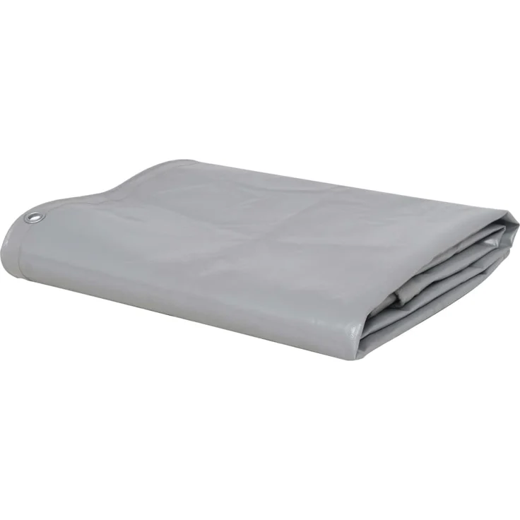 vidaXL Abdeckplane 650 g-m² 4x5 m Grau – Bild 1