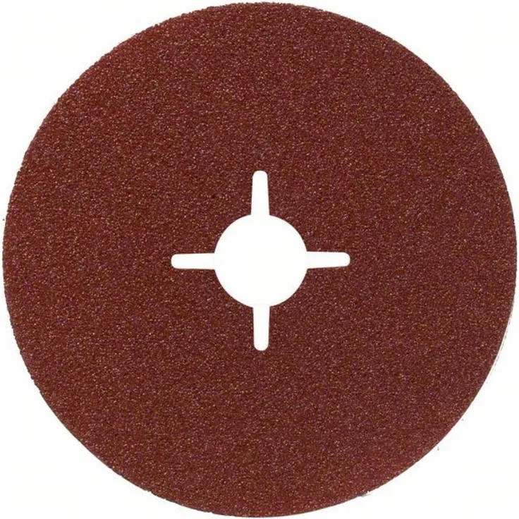 Bosch Professional Fiberschleifscheibe (für Winkelschleifer verschiedene Materialien, Ø 125 mm, Körnung 36)