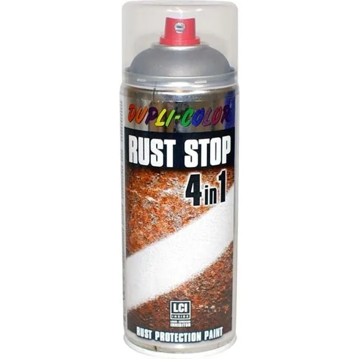 DUPLI-COLOR 245381 RUST STOP Eisenglimmer DB 702 alugrau mittel 400 ml, grau
