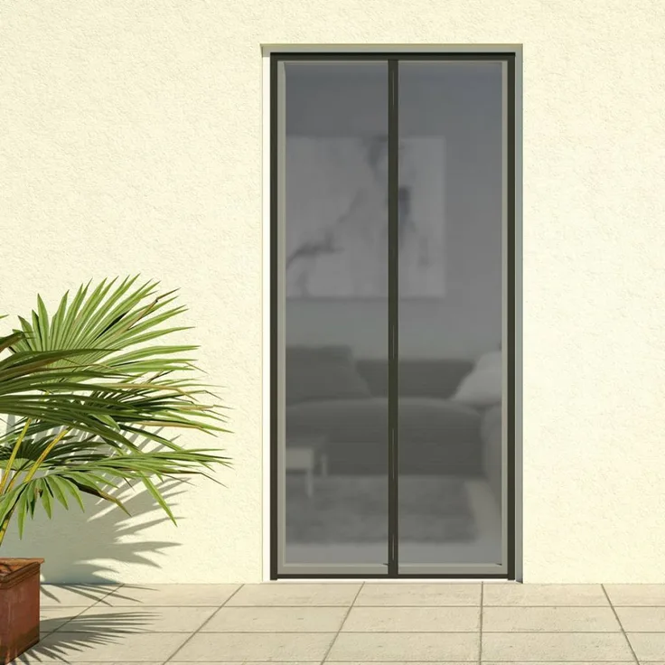Magnet Lamellenvorhang DELUXE 100x220cm schwarz 101380105-VH