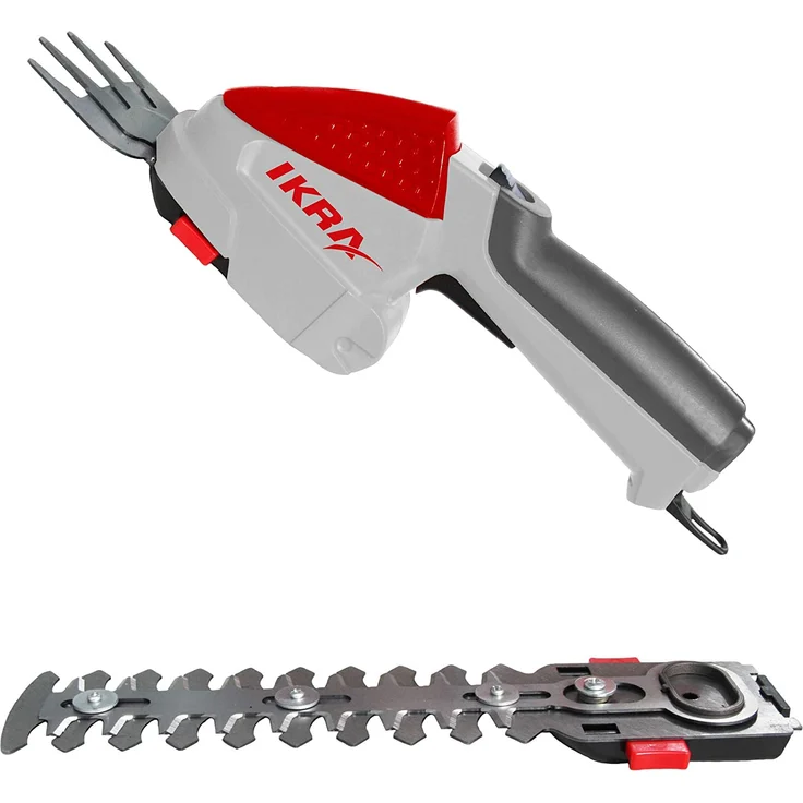 IKRA Akku Grasschere Strauchschere 2in1 IGBS 1054 LI 7,2V Laufzeit max 175 Min inkl Akku Ladegerät und Tasche – Bild 1
