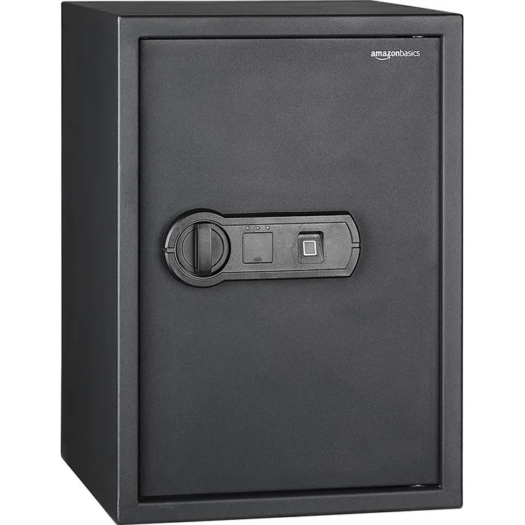 Amazon Basics - Biometrischer Tresor mit Fingerabdruck-Verschlusssystem, 50 l