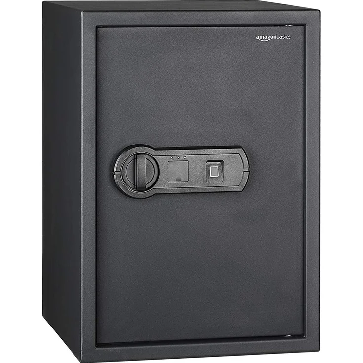 Amazon Basics - Biometrischer Tresor mit Fingerabdruck-Verschlusssystem, 50 l