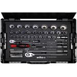 WIHA Steckschlüssel- und Bit Set 1/4 und 1/2 Doppel-und Sechskant Metrisch, 60-tlg. in L-Boxx