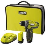 Ryobi 5133001802 2-Gang Akku-Kompaktschrauber Typ R12DD-LL13S, 12 V, Schwarz, Gelb
