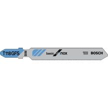 Bild für Bosch Professional 5 Stück Stichsägeblatt T 118 GFS Basic for Stainless Steel (Edelstahl, Zubehör Stichsäge)