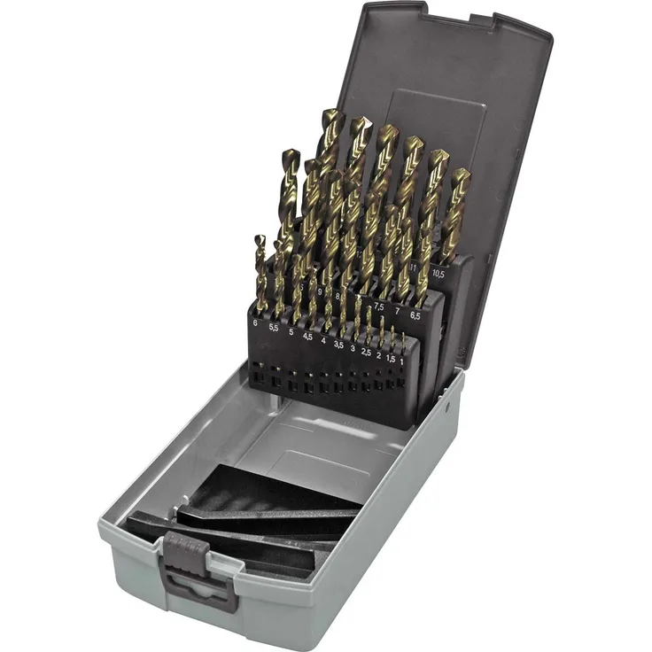 Keil Metallbohrersortiment HSS-E DIN 338 Cobalt, geschliffen, Split Point, 25 -teilig in RoseBox