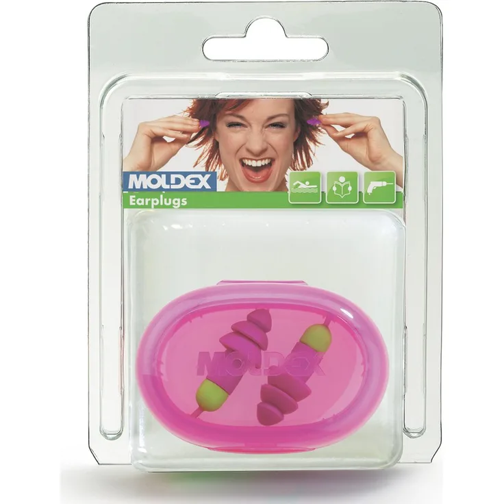 Moldex 641101 Raketen Kordel wiederverwendbar Ohrstöpsel SRN 30 (Blister Pack)