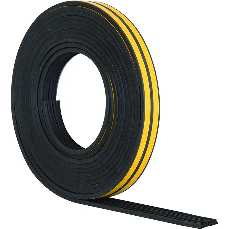 Stormguard 05SR033010MBL selbstklebendes EPDM-Dichtband, E-Profil Gummi, Schwarz, 10 m
