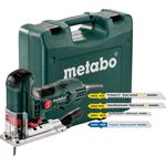 Metabo Stichsäge Set Pendelstichsäge STE 100 Quick Set inkl. Koffer & Sägeblätter (601100900), 710 Watt, Leerlaufhubzahl 3.100 U/min, 2 kg Gewicht