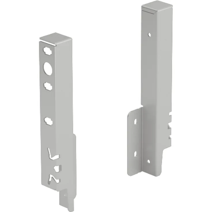 Set Rückwandverbinder ArciTech 186 mm, silber, links und rechts