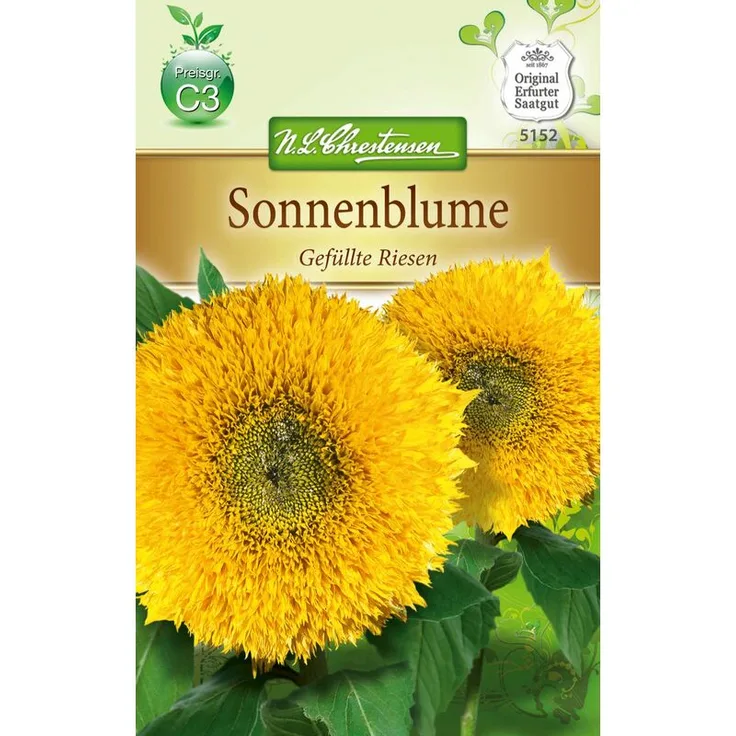 N.L. CHRESTENSEN Sonnenblume Gefüllte Riesen Sonnenblumensamen 