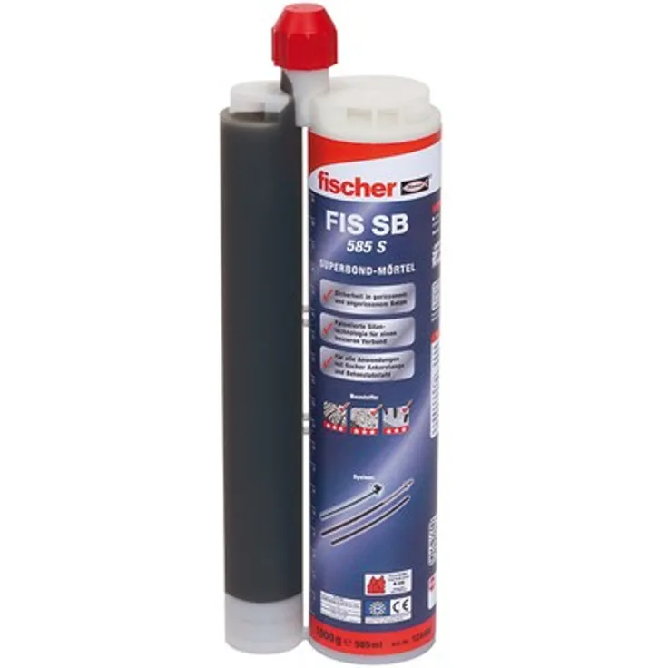 fischer Superbond-Mörtel FIS SB 585 S-1 Stück-Art-Nr. 520526, Grau