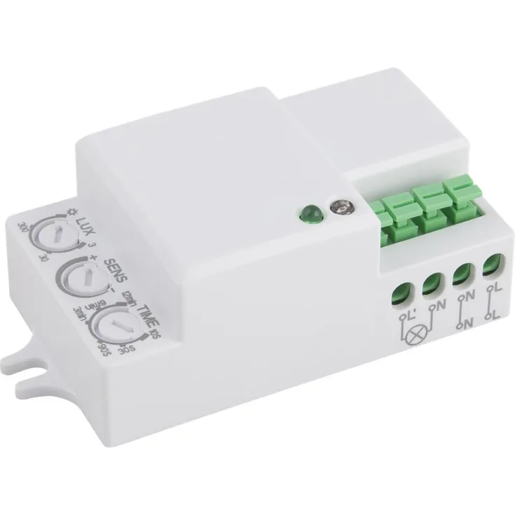 McShine HF Mikrowellen-Bewegungsmelder, 360, 230V 1.200W, weiß, LED geeignet