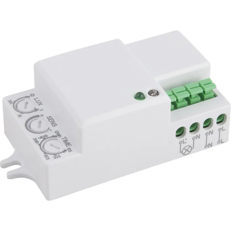 McShine HF Mikrowellen-Bewegungsmelder, 360, 230V 1.200W, weiß, LED geeignet – Bild 1