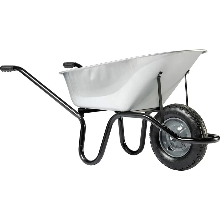 HAEMMERLIN Profi Bauschubkarre Schubkarre Aktiv Bau 95 Tiefmulde 150kg 95 Liter
