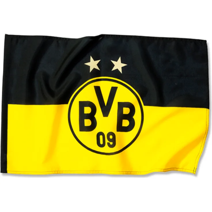 Borussia Dortmund, BVB-Hissfahne, Schwarz-gelb, 150x100cm