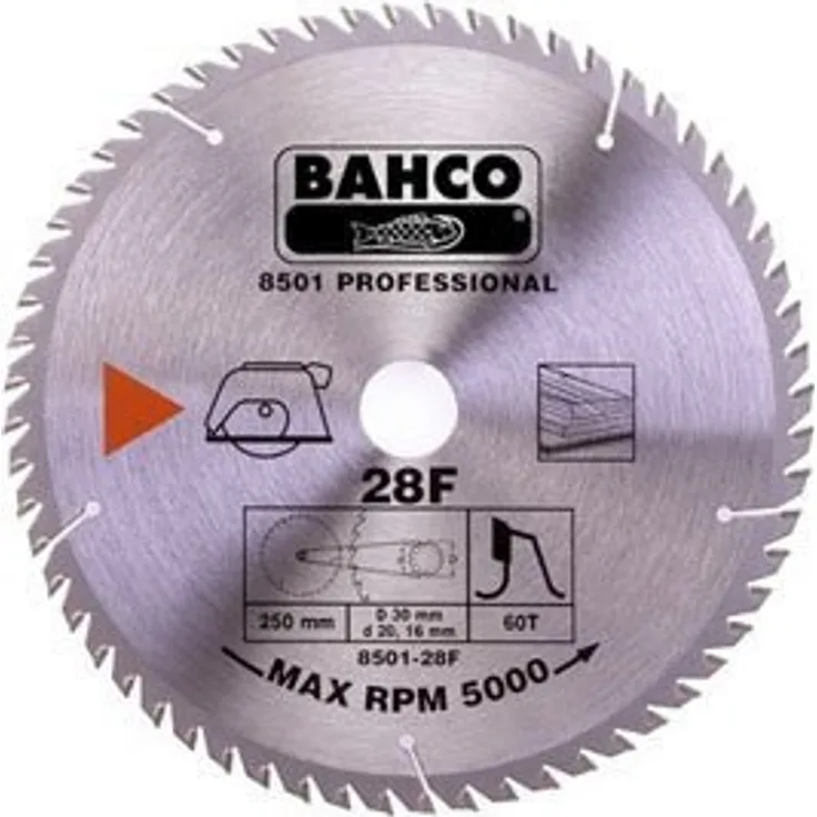 Bahco 8501-16F BH8501-16F Kreissägeblatt 200mm mit 40 Zähnen für Holz