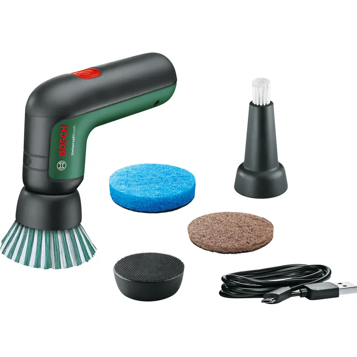 Bosch Akku-Reinigungsbürste UniversalBrush 3,6 V, 1,5 Ah, mit USB-Ladekabel