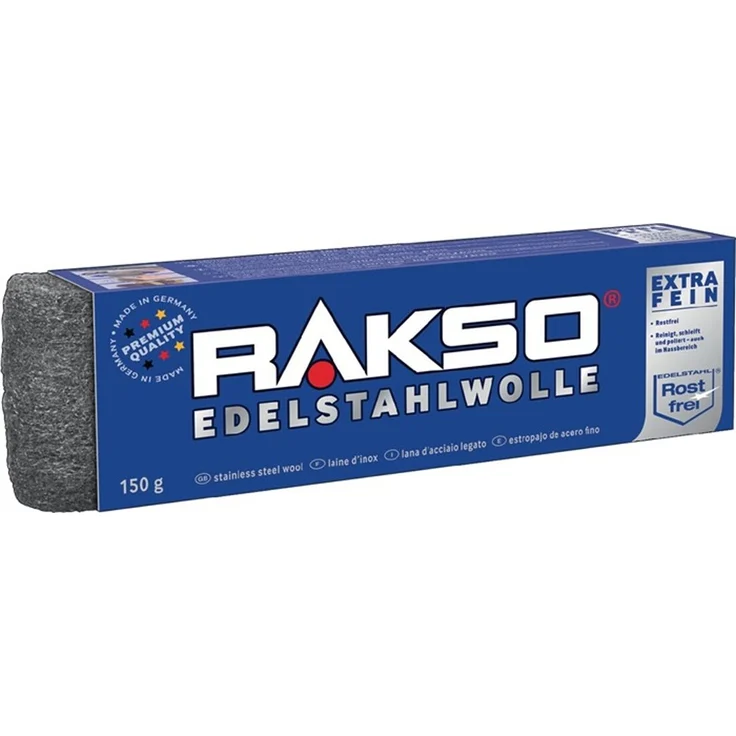 Rakso Edelstahlwolle 150g fein 1 f.Nass-u.Außenbereich – Bild 1