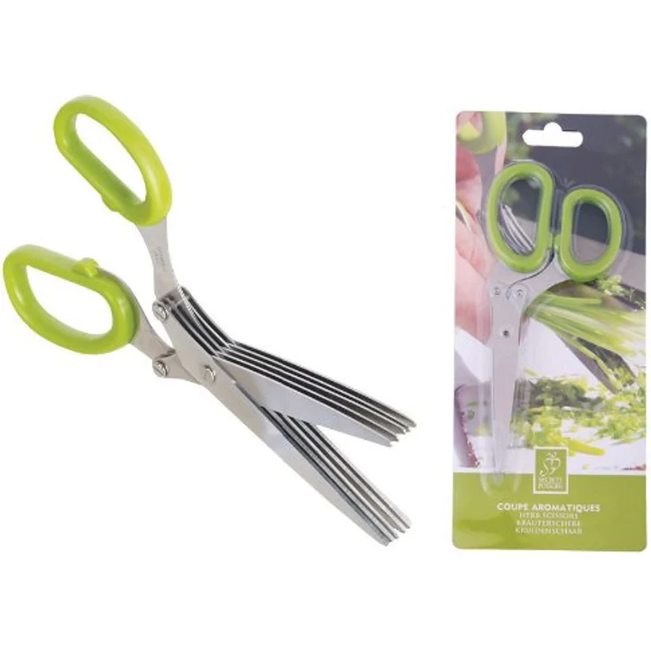 Esschert Design Kräuterschere, Küchenschere speziell für Kräuter, ca. 28 cm lang mittelgroß