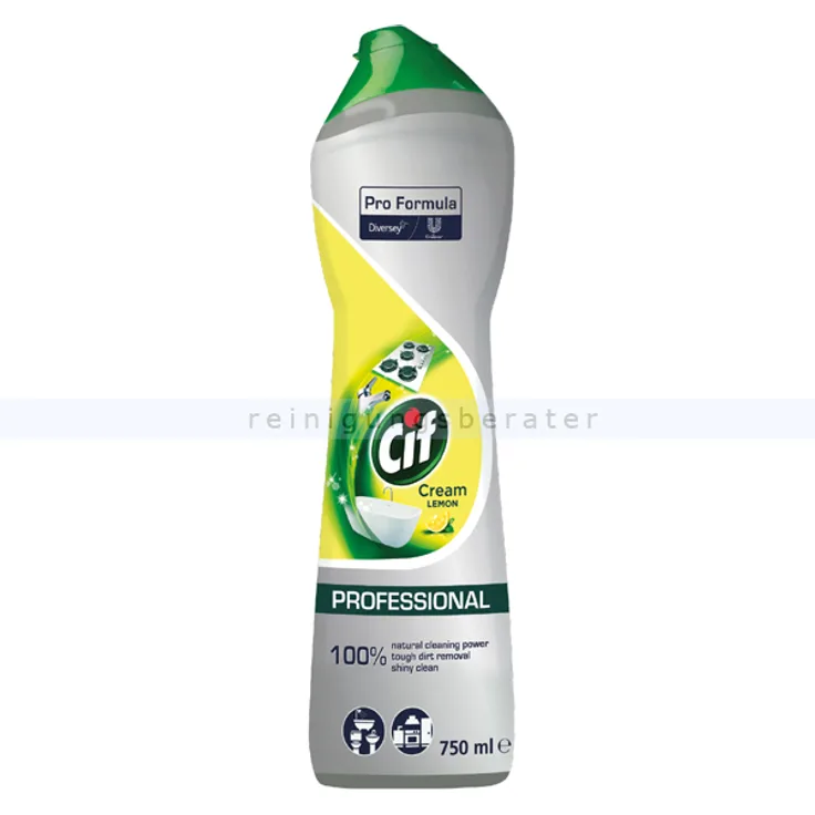 CIF Professional Cream Original 750 ml Scheuermilch mit natürlichen Mikrokristallen für strahlenden Glanz
