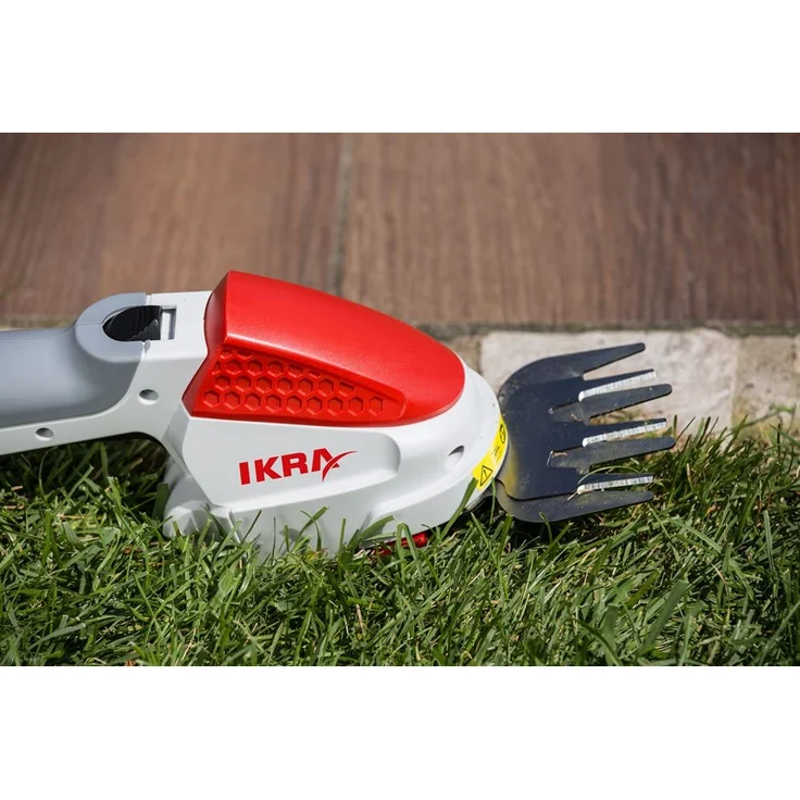 IKRA Akku Grasschere Strauchschere 2in1 IGBS 1054 LI 7,2V Laufzeit max 175 Min inkl Akku Ladegerät und Tasche – Bild 4