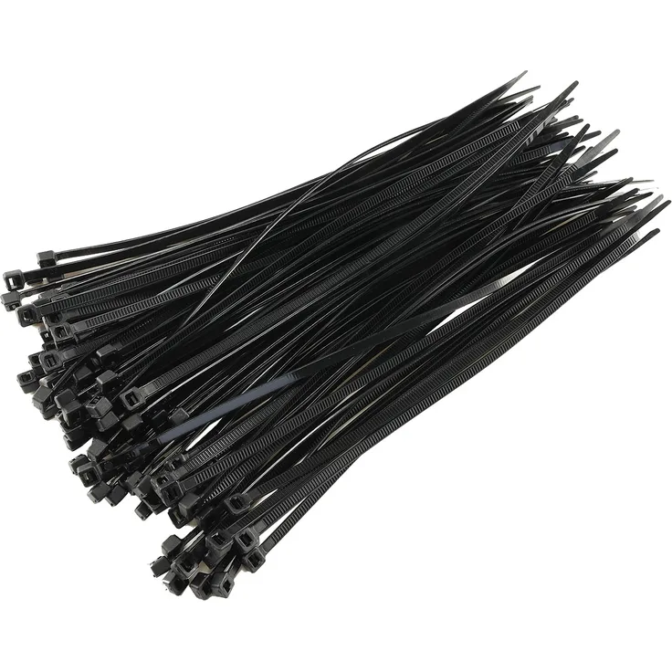 Kabelbinder 200mm x 3,5mm, schwarz 100er Pack, hohe Zugkraft, UV fest