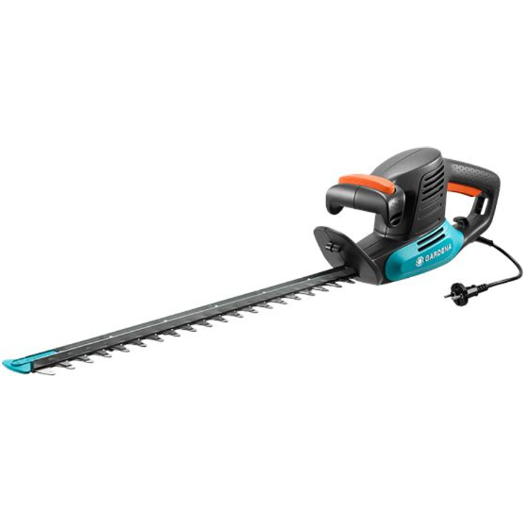 GARDENA Elektro-Heckenschere EasyCut 420-45: Elektrische Heckenschere mit 420 W Motorleistung, 45 cm Messerlänge, 18 mm Messeröffnung, ergonomischer Griff und Anschlagschutz (9830-20)