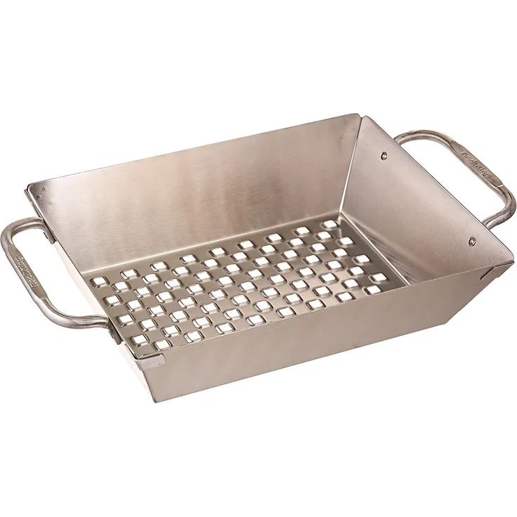 Broil King Grill-/Grillzubehör, Grillwok, Edelstahl, 24,5 x 33,5 x 8,5 cm, 69818
