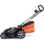 Yardforce 40V Akku Rasenmäher mit Akku und Ladegerät LM G40B, 40 cm Schnittbreite, 45 l Fangkorbvolumen