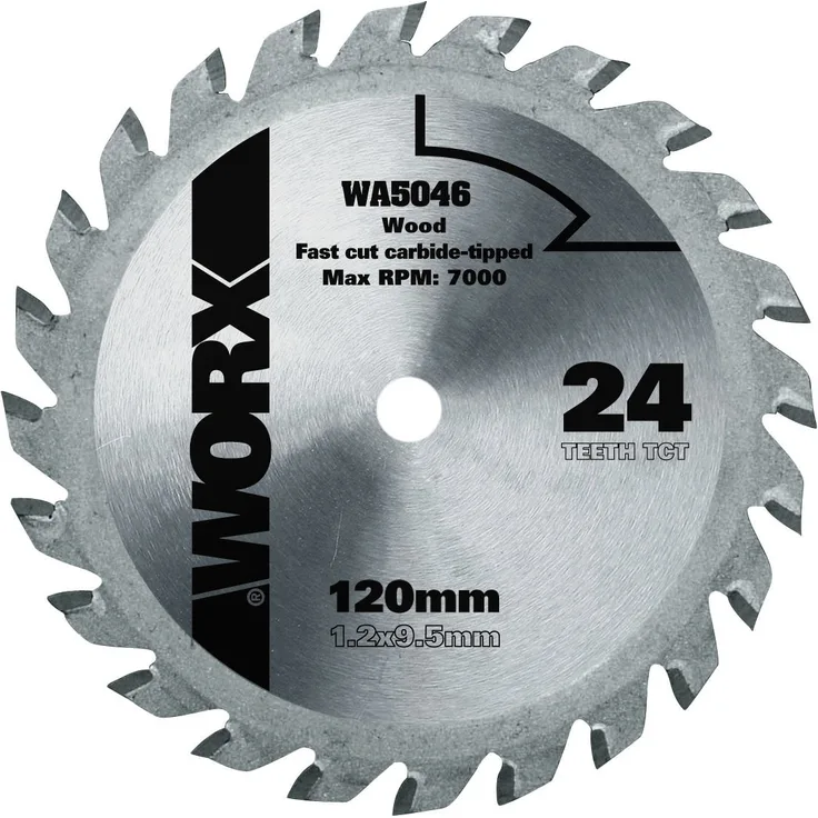 Worx TCT Sägeblatt 120mm WA5046, 24 Zähne, 120 mm