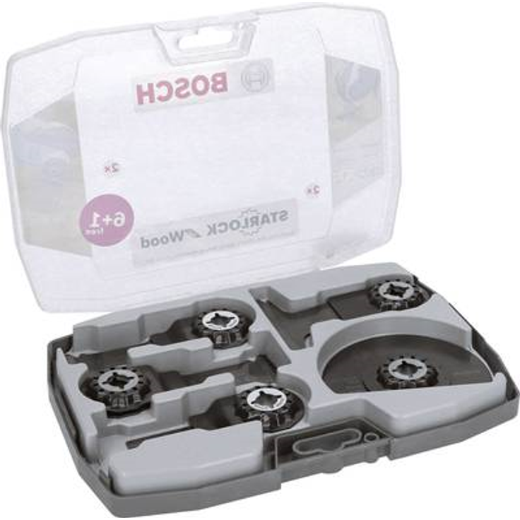 Bosch Professional 7 tlg. Starlock Tauchsägeblatt-Segmentsägeblatt Set (für Holz und Metall, Zubehör Multifunktionswerkzeug) – Bild 3