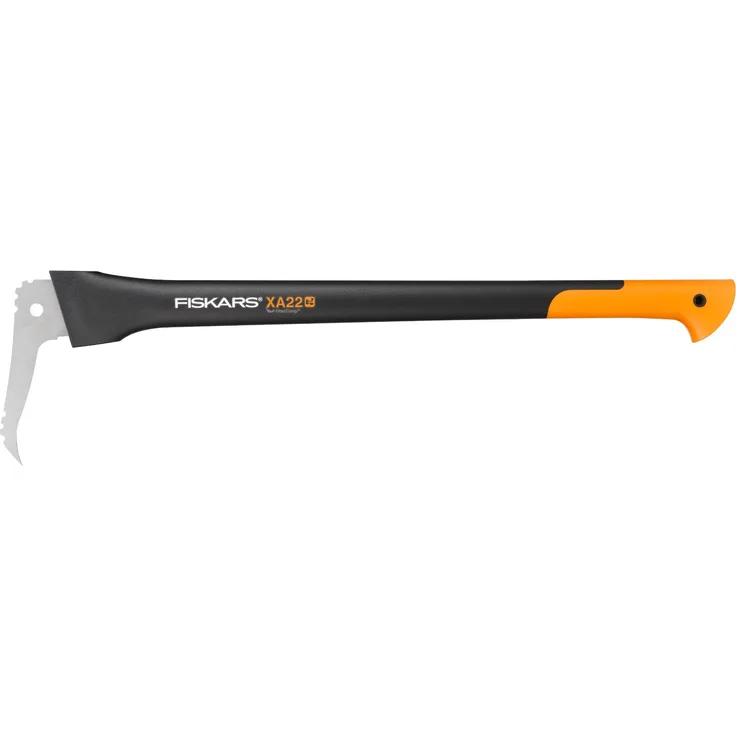 Fiskars Lange Hand-Sappie zur Holzbearbeitung, Länge: 78,5 cm, Gehärtete Stahlklinge-Glasfaserverstärkter Kunststoffgriff, Inklusive Schutzhülle, Schwarz-Orange, WoodXpert, XA22, 1003623