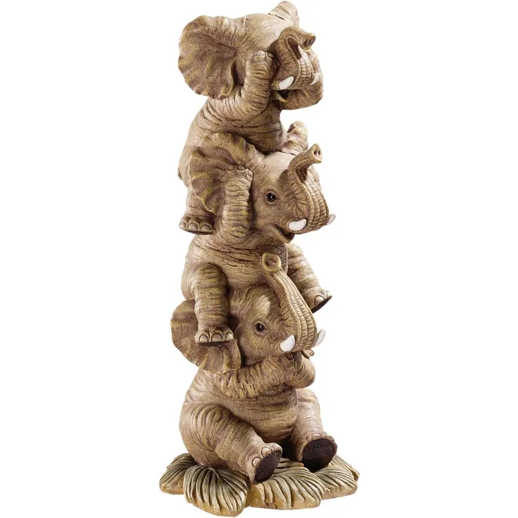 Design Toscano Elefanten - Figur, Maße: 10 x 4 x 25,5 cm