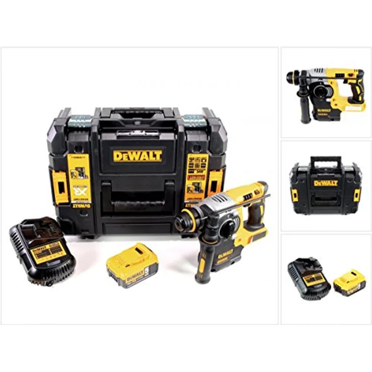 DeWalt DCH 273 P1 18 V Brushless SDS-Plus in TSTAK Box + (1 x 5,0 Ah) + DCB 105 Ladegerät