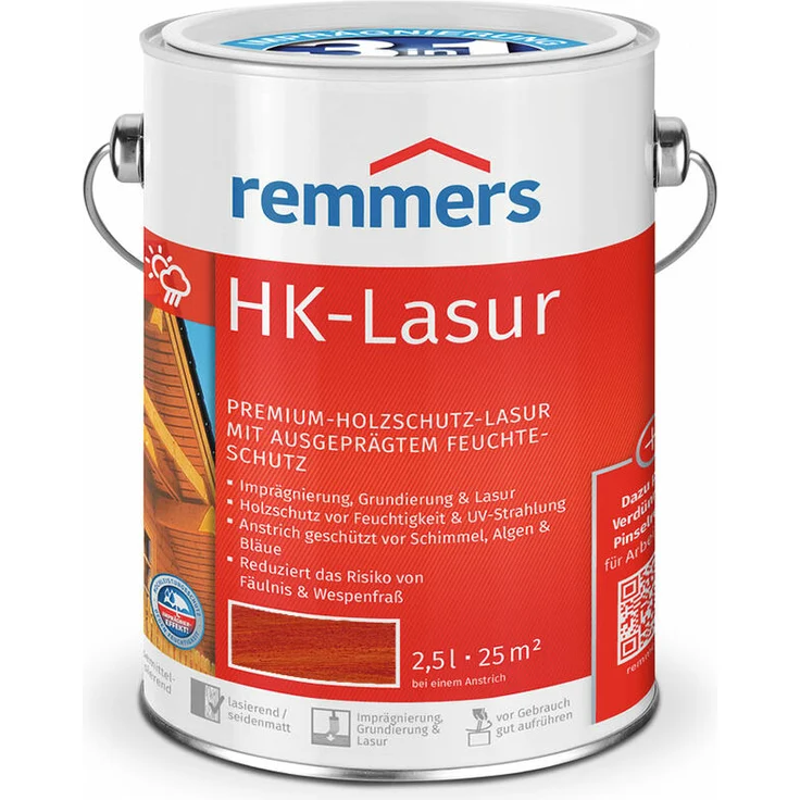 Remmers HK-Lasur 2,5 ltr. Mahagoni - size please select - color Mahagoni - Mahagoni – Bild 1