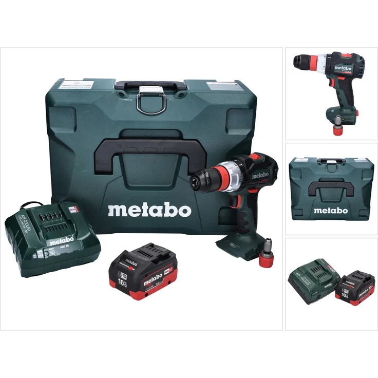 Metabo BS 18 LT BL Q Akku Bohrschrauber 18 V 75 Nm Brushless + 1x Akku 10,0 Ah + Ladegerät + MetaLoc