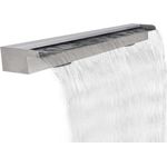 Rechteckige Wasserfall Pool-Fontäne Edelstahl 120 cm VD26635