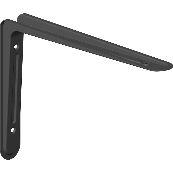 Element System 18133-00159 Regalkonsole Arena-Regalträger - 5 Größen - 3 Farben - 2 Stück-schwarz -220 x 320 mm, 220x320 mm – Bild 1