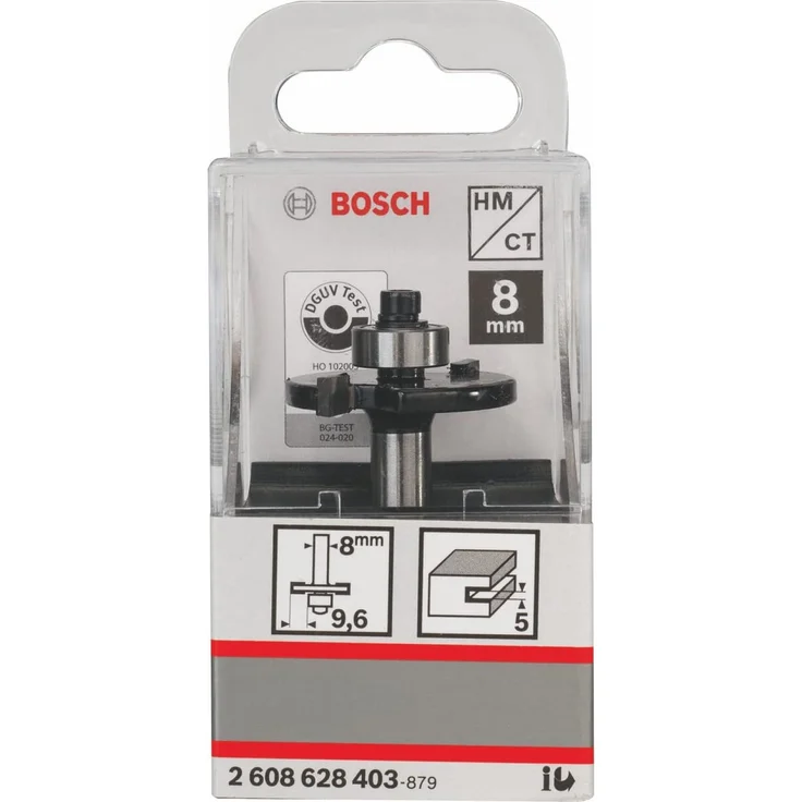 Bosch Professional Zubehör 2 608 628 403 Scheibennutfräser 8 mm, D1 32 mm, L 5 mm, G 51 mm – Bild 3