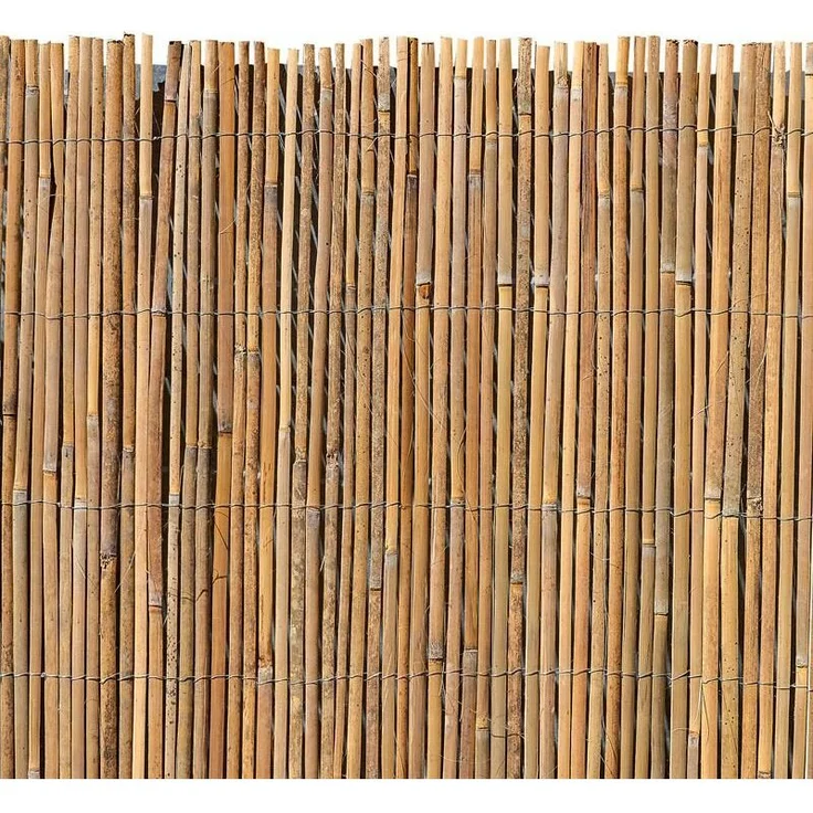 Bambusmatte Sichtschutzzaun Sichtschutz Bambus Gartenzaun Natur Windschutz 4 Meter 100cm