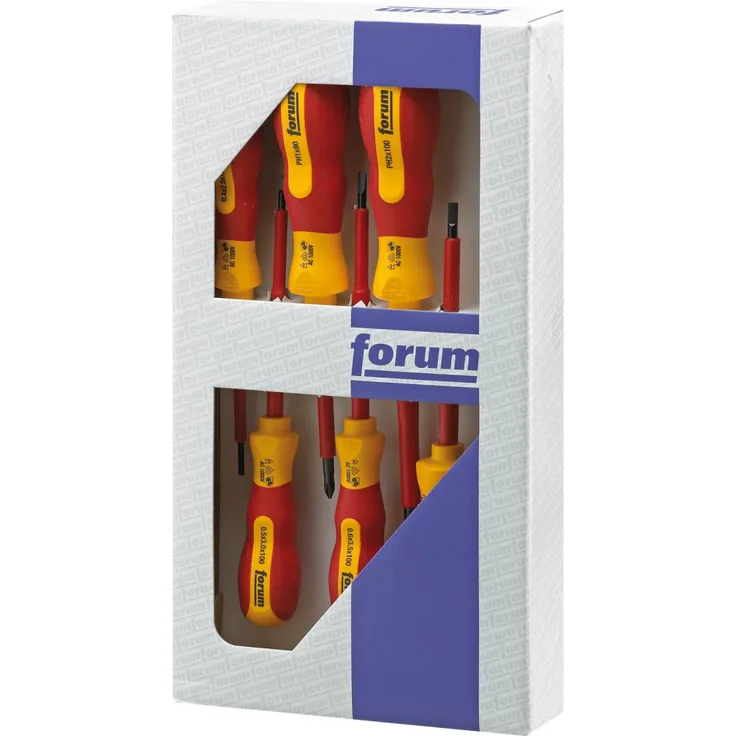 Forum Schraubendreher-Satz 6-teilig mit Prüfer, 4317784850643
